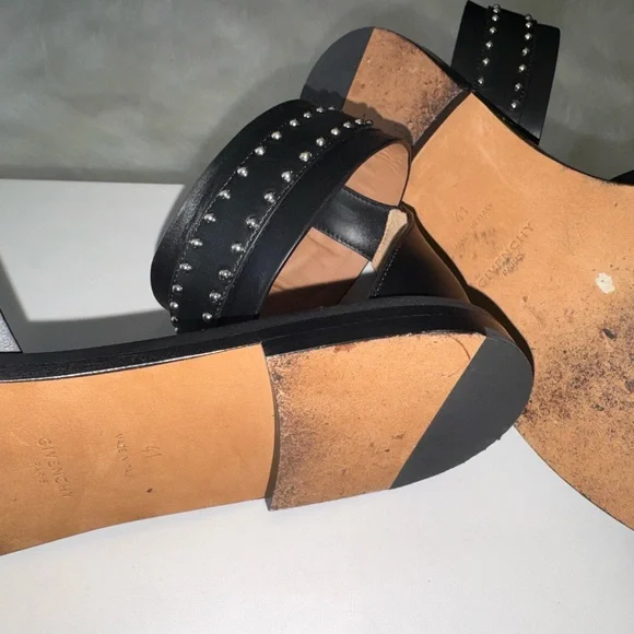 Givenchy Black Sandals with Silver Studs - Picture 7 of 8